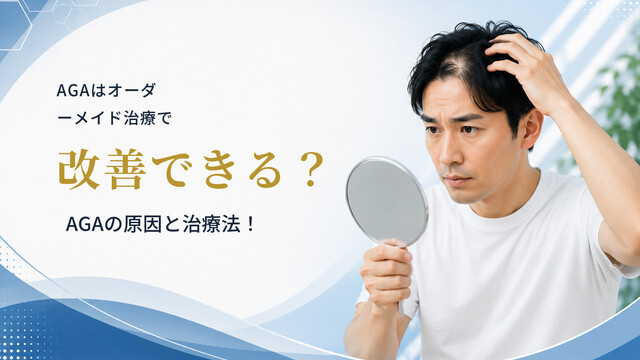AGAはオーダーメイド治療で改善できる？AGAの原因と治療法！