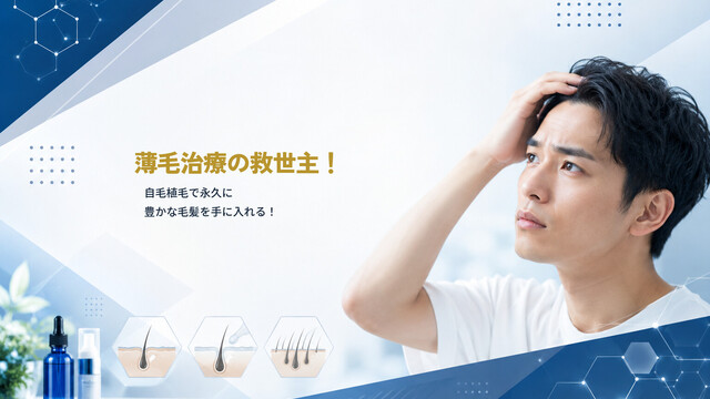 薄毛治療の救世主！自毛植毛で永久に豊かな毛髪を手に入れる！