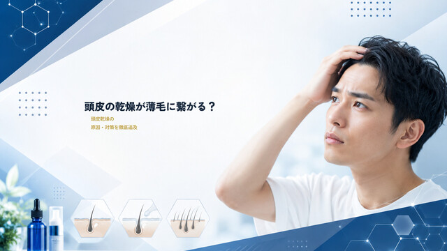 頭皮の乾燥が薄毛に繋がる？頭皮乾燥の原因・対策を徹底追及