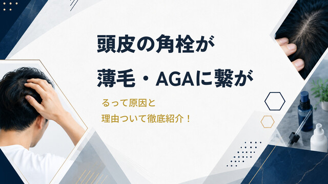 頭皮の角栓が薄毛・AGAに繋がるって原因と理由ついて徹底紹介！