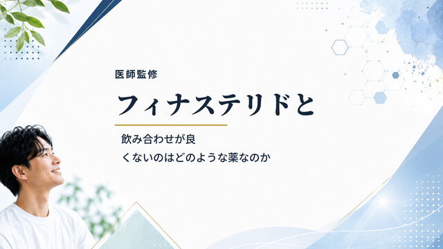 【医師監修】フィナステリドと飲み合わせが良くないのはどのような薬なのか