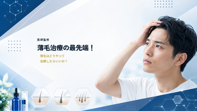 【医師監修】薄毛治療の最先端！薄毛はどうやって治療したらいいの？