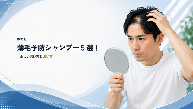 【男女別】薄毛予防シャンプー５選！正しい選び方と洗い方